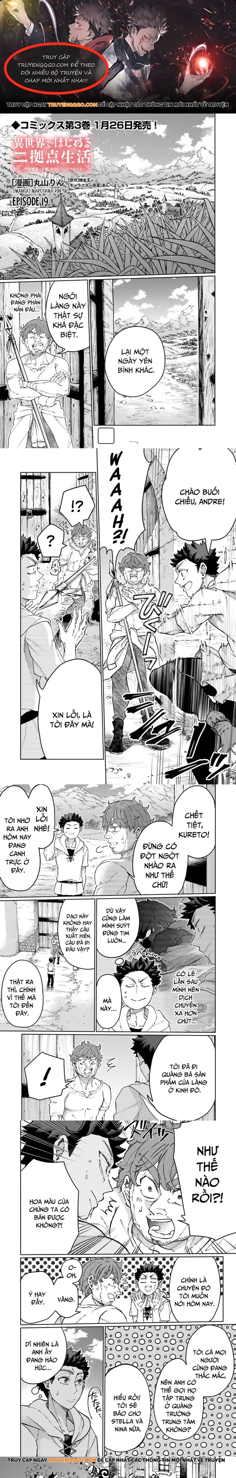 Isekai De Hajimeru Ni Kyoten Seikatsu ~Kuukan Mahou De Outo To Inaka Wo Ittari Kitari~ - Chương 19 - Trang 1