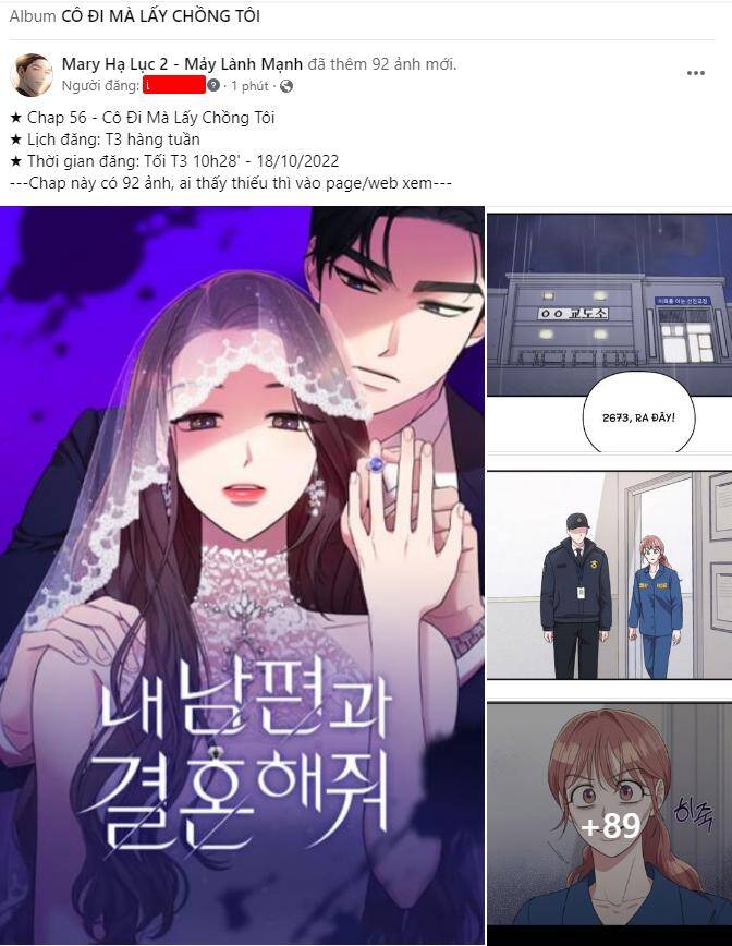 Cô Đi Mà Kết Hôn Với Chồng Tôi Đi - Chương 56.1 - Trang 1