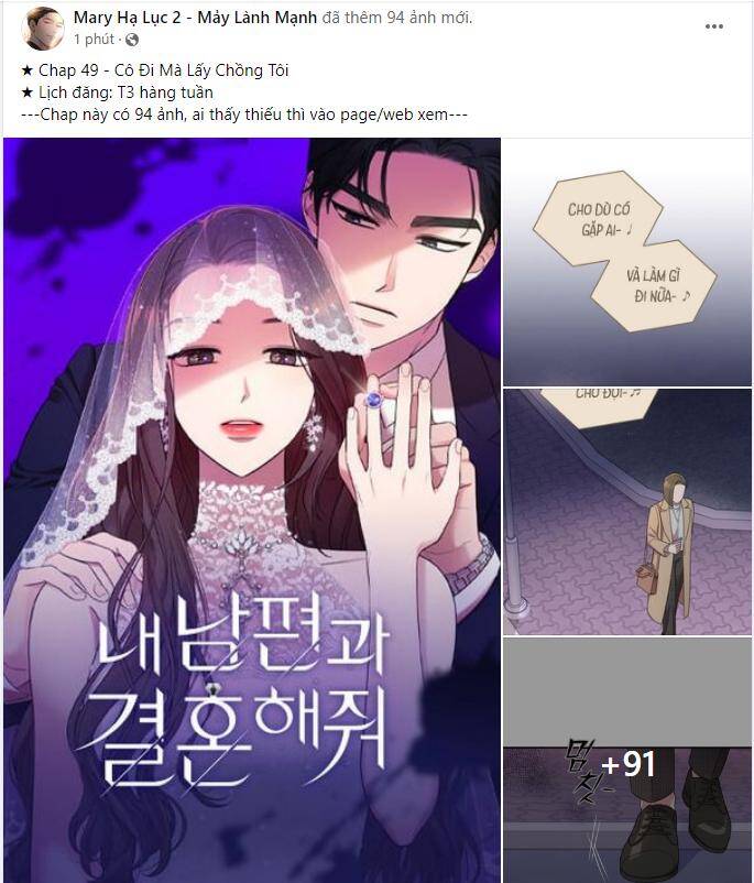 Cô Đi Mà Kết Hôn Với Chồng Tôi Đi - Chương 49.1 - Trang 1