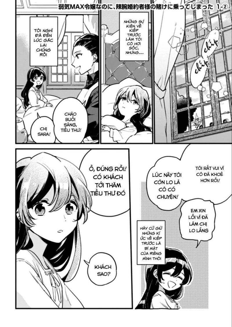 Yowaki Max Reijou Nanoni, Ratsuwan Konyakusha-Sama No Kake Ni Notte Shimatta Even Though - Chương 1.2 - Trang 1
