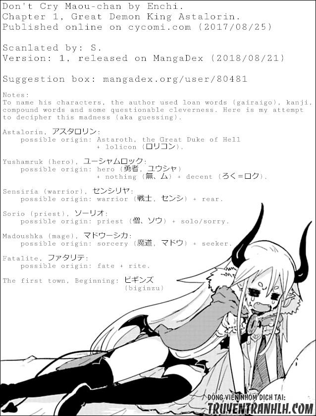 Don't Cry Maou-Chan - Chương 1 - Trang 19