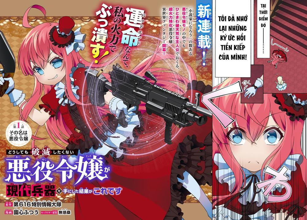 The Villainess Will Crush Her Destruction End Through Modern Firepower - Chương 1 - Trang 2