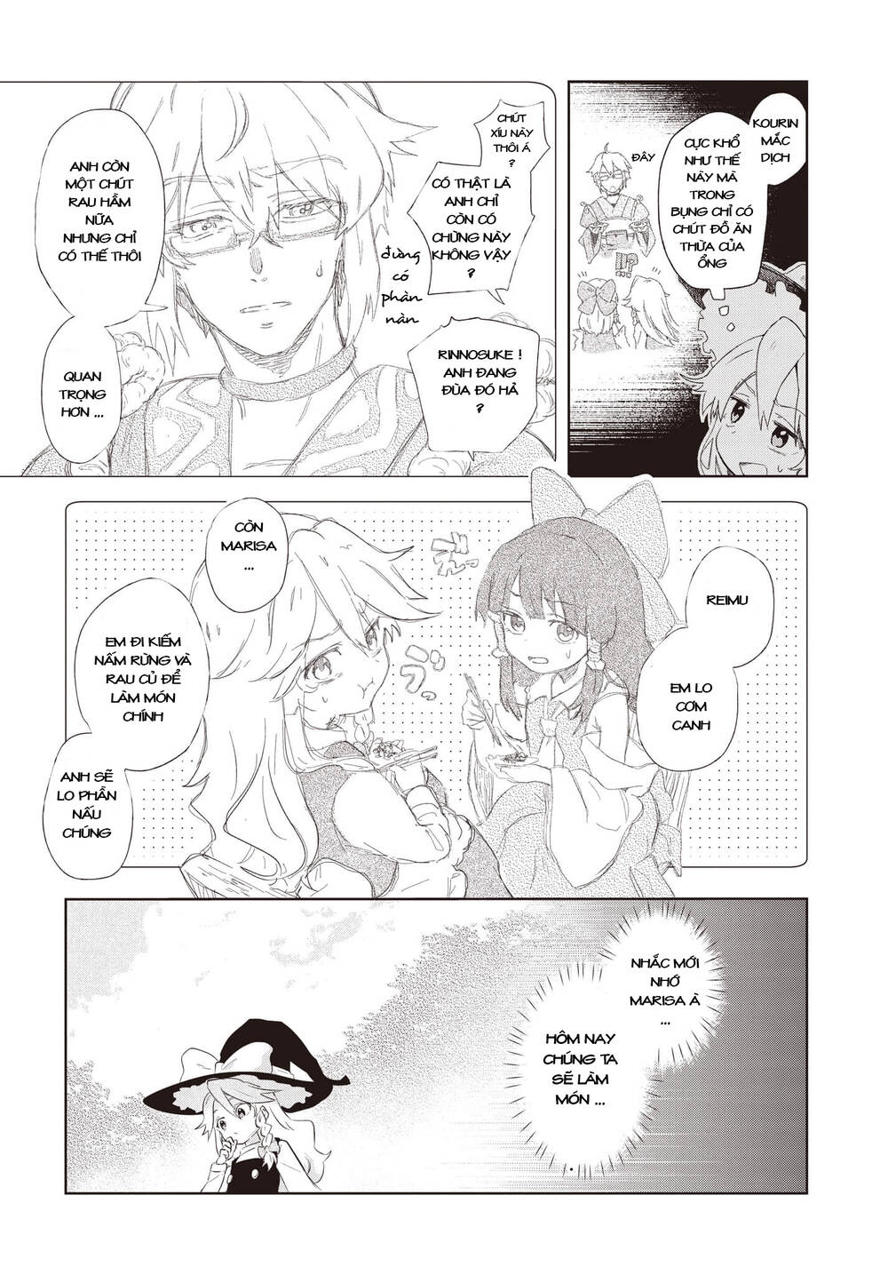 Harapeko - Bữa Tối Phước Lành Của Một Marisa Sắp Chết Đói - Chương 1 - Trang 7
