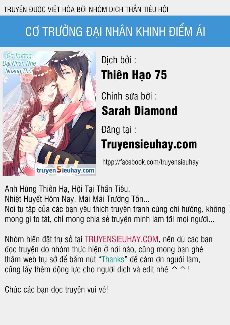 Cơ Trưởng Ngài Nhẹ Nhàng Thôi - Chương 7 - Trang 1