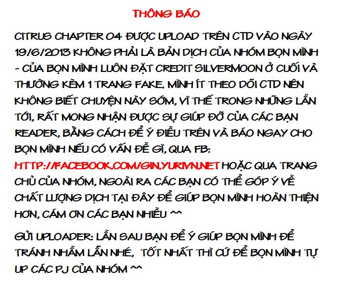 Citrus - Chương 4 - Trang 1