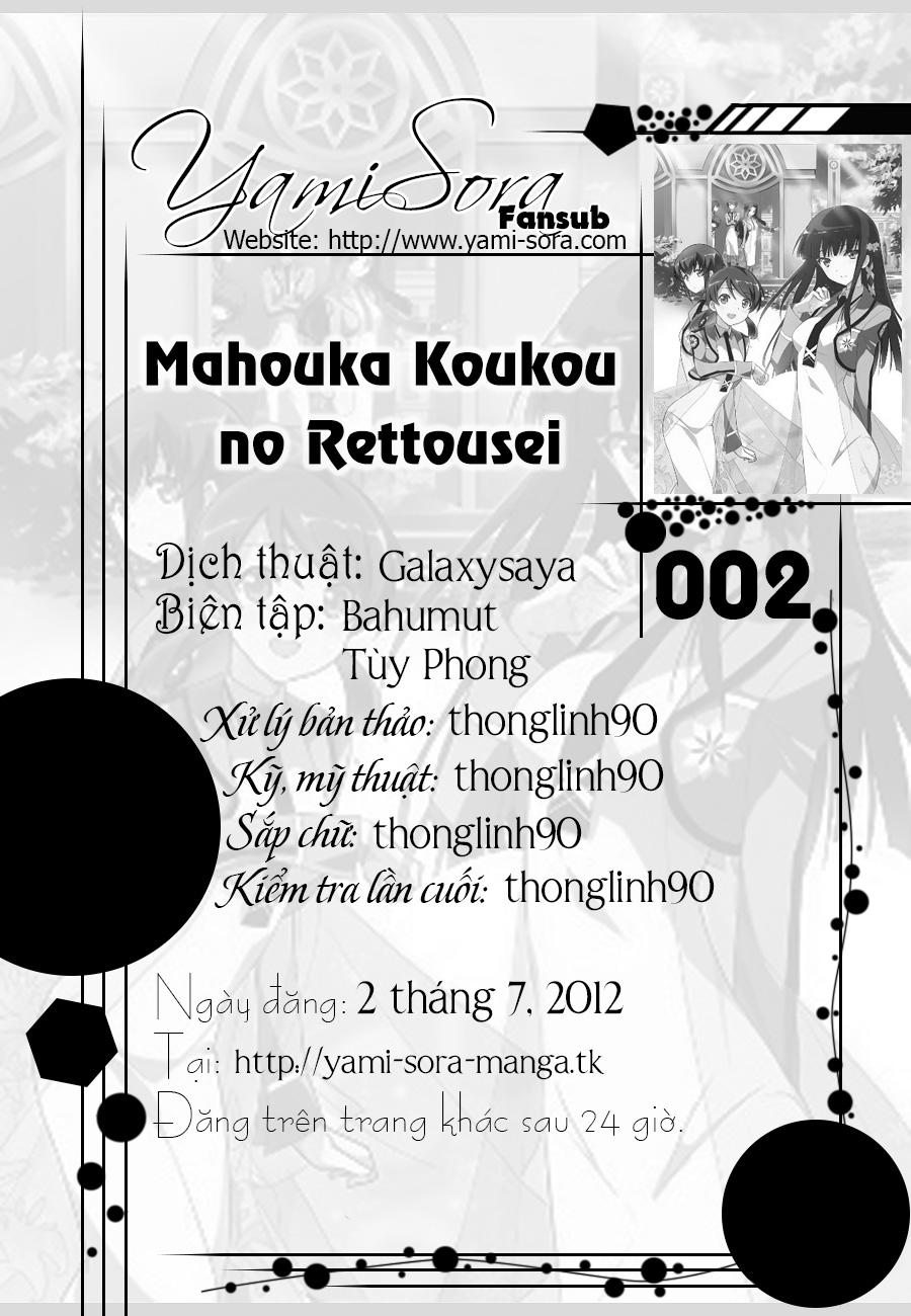 Mahouka Koukou No Rettousei - Nyuugaku Hen - Chương 2 - Trang 1