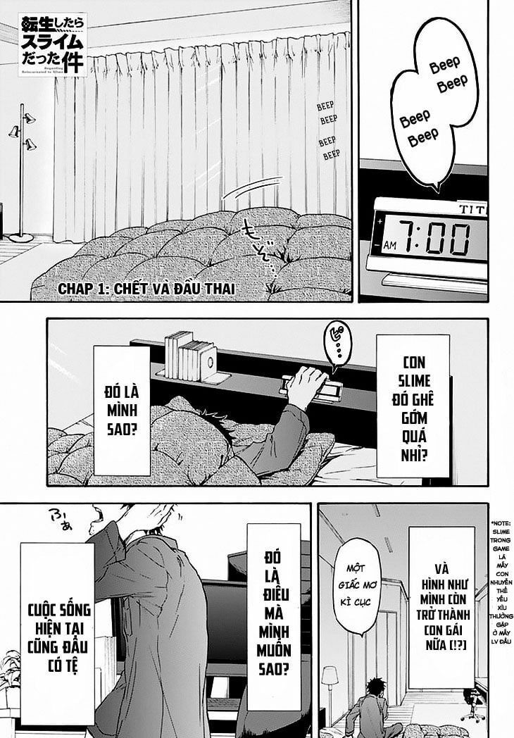 Lúc Đó, Tôi Đã Chuyển Sinh Thành Slime - Chương 1 - Trang 5