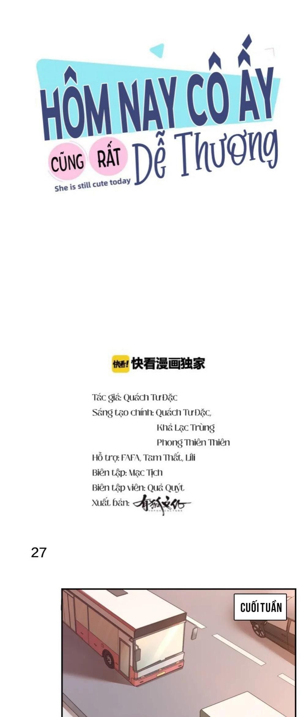 Hôm Nay Cô Ấy Cũng Rất Dễ Thương - Chương 9 - Trang 2