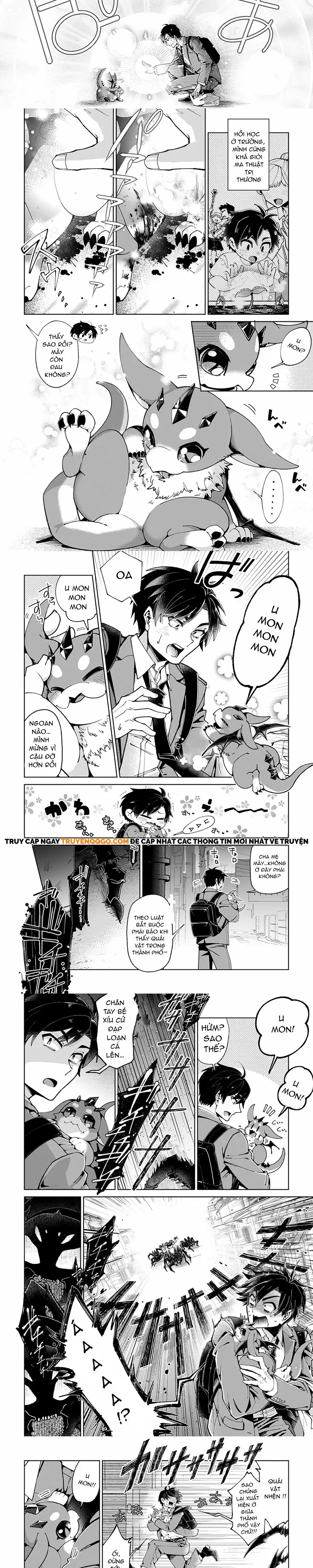 Shachiku No Ore, Dragon Ni Idakaretanode Pet Haishin Wo Hajimemasu Chibi Ko Dragon To Monster Bokujo Life - Chương 1 - Trang 3