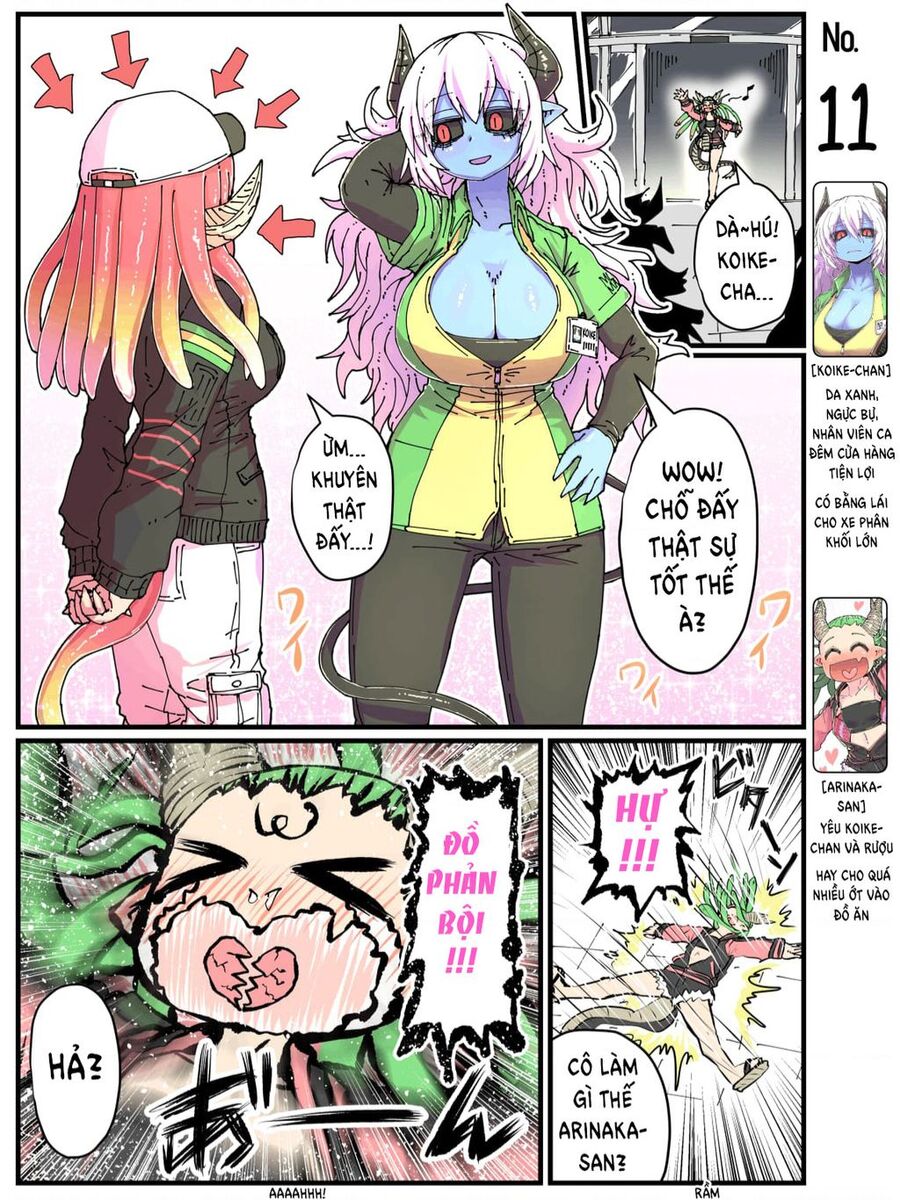 Cô Nàng Nhân Viên Da Xanh Ở Cửa Hàng Tiện Lợi Và Bạn Của Cô Ấy - Chương 11 - Trang 1