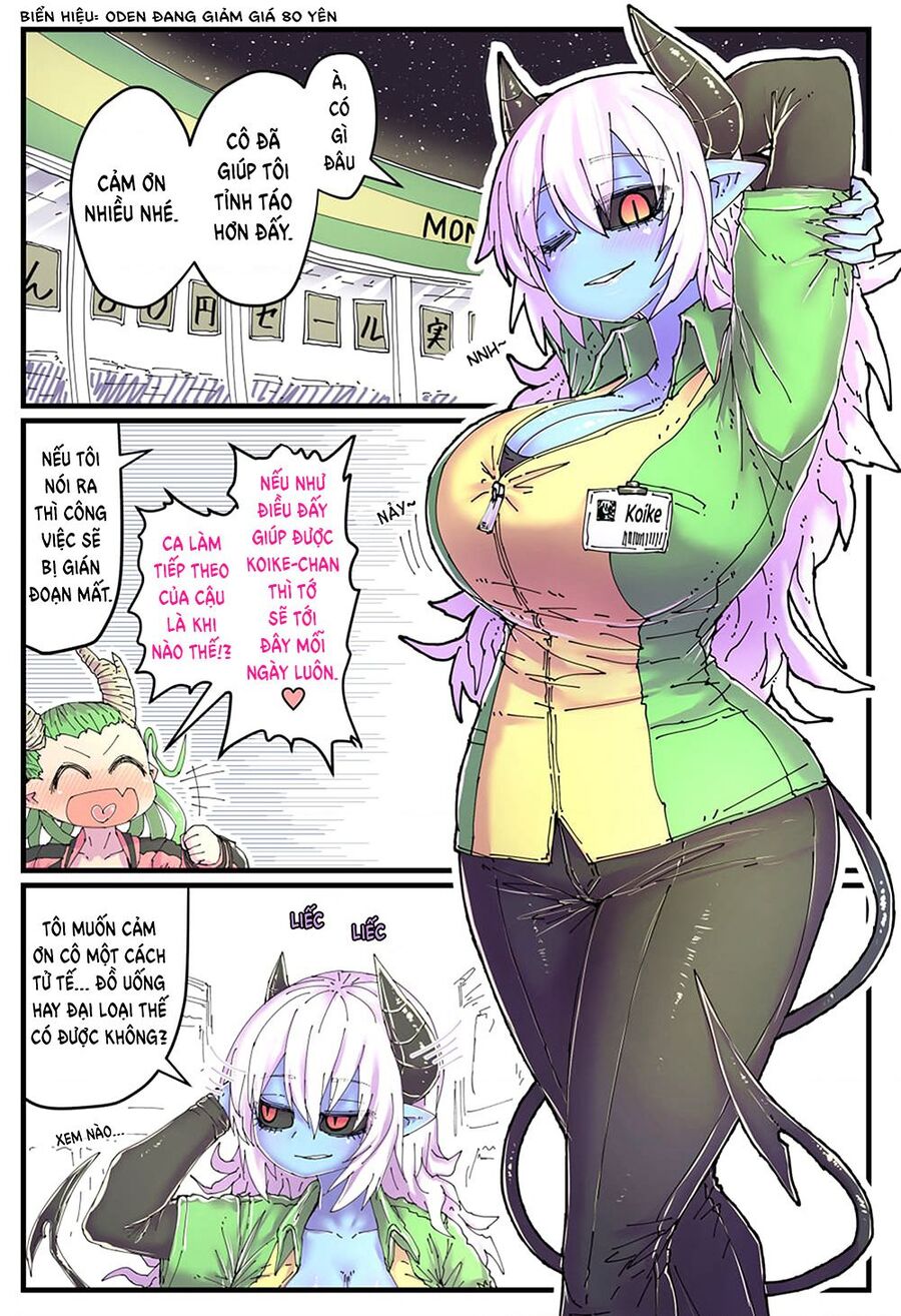 Cô Nàng Nhân Viên Da Xanh Ở Cửa Hàng Tiện Lợi Và Bạn Của Cô Ấy - Chương 3 - Trang 1