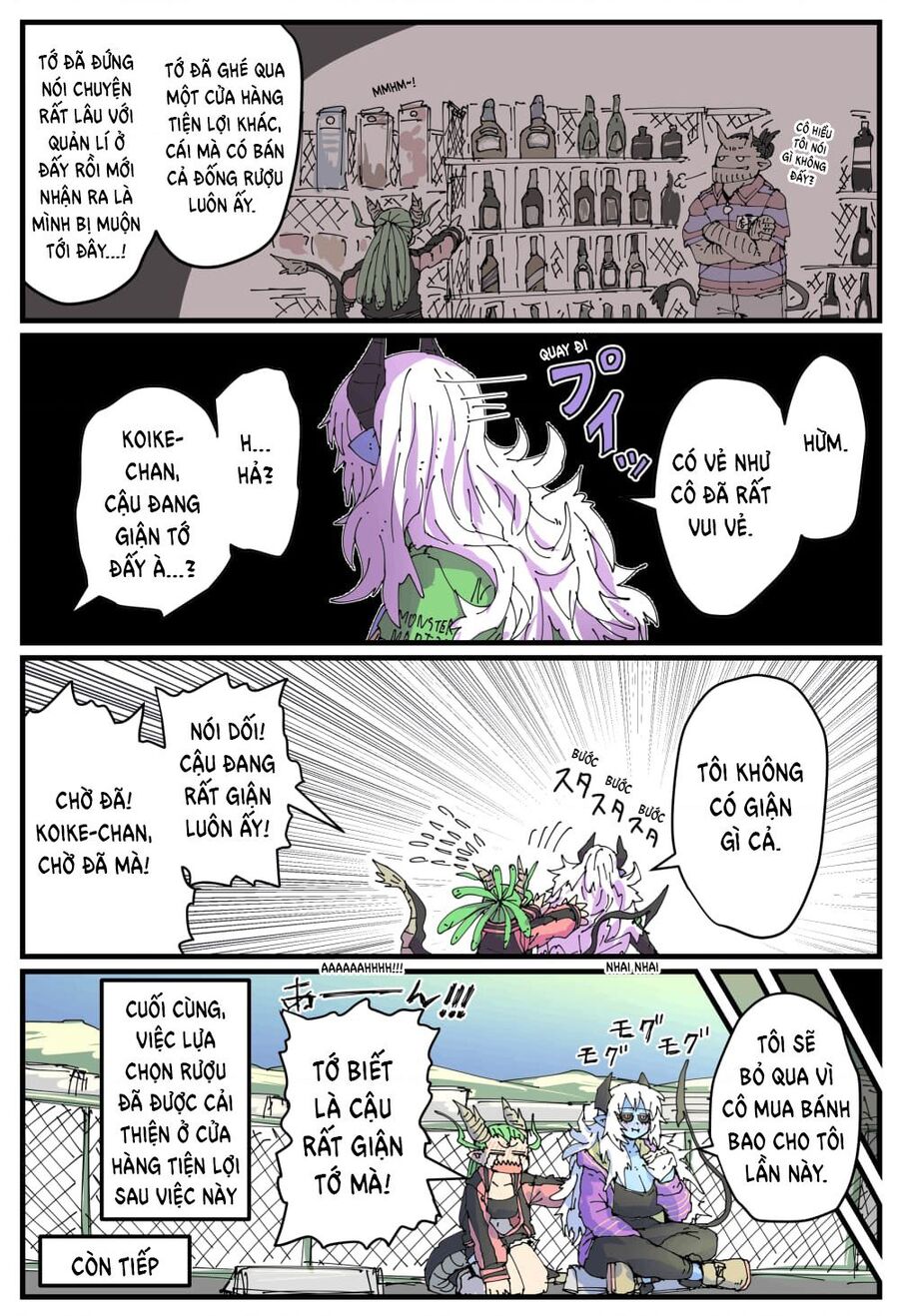 Cô Nàng Nhân Viên Da Xanh Ở Cửa Hàng Tiện Lợi Và Bạn Của Cô Ấy - Chương 9 - Trang 2